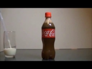 experiment with cola and milk