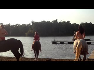 beach day with the horses